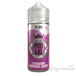 Riot Pod Liq  - Strawberry Raspberry Cherry 120ml 60/40 (4 x Shots)