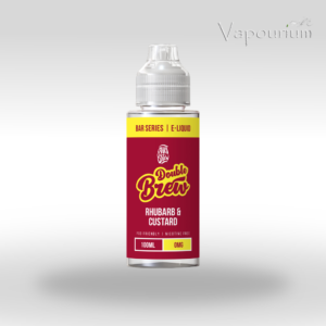 Double Brew Shortfills  - Rhubarb Custard 50/50 120ml (2 x Shots)