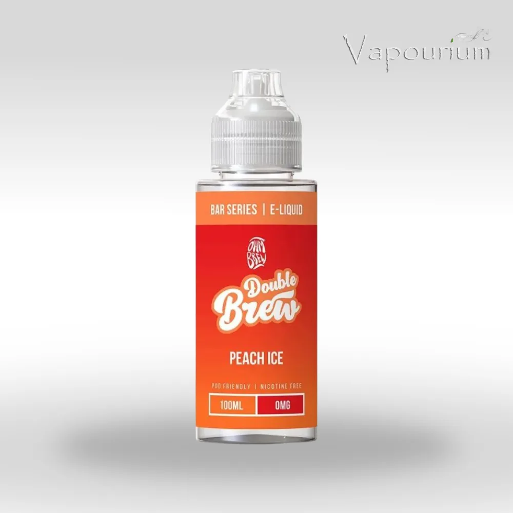 Double Brew Shortfills - Peach Ice 50/50 120ml (2 x Shots)